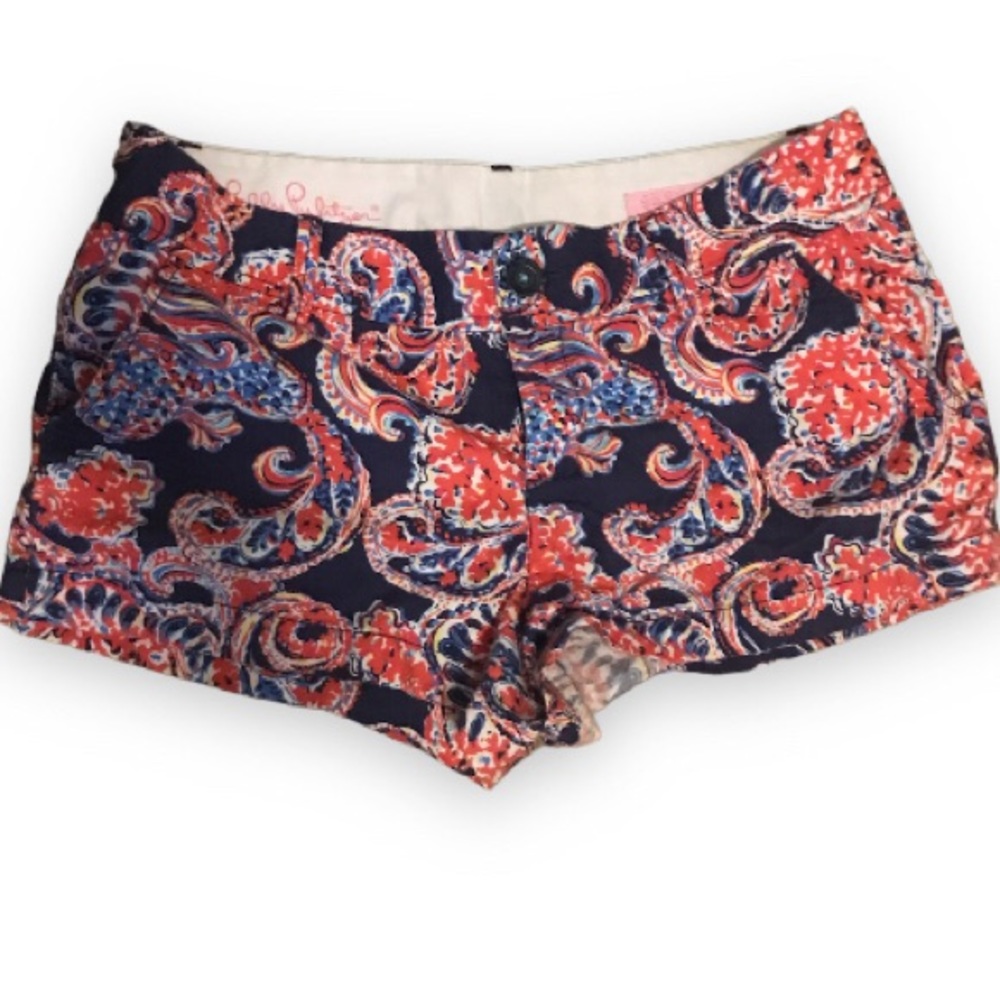 Lily Pulitzer The Walsh Short / For the Halibut Print / Size 8 / EUC